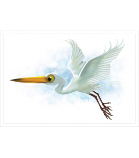 Kotuku, the White Heron: Card