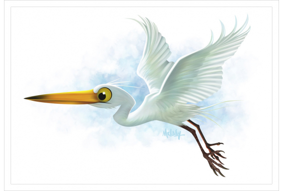 Kotuku, the White Heron: Card
