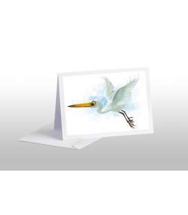 Kotuku, the White Heron: Card