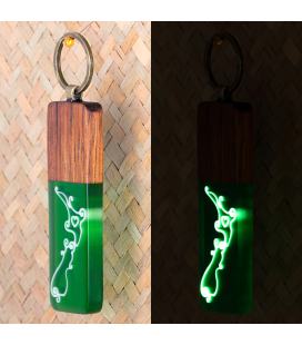 Glow-in-the-dark Keyring - WAVE